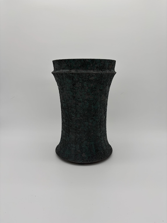 7.5 inch W* 12 inch H/ High quality handmade ceramic pottery/Succulent Pot/Handmade Pot/Caudex Pot/Ceramic Pot/Planter/Black Pot