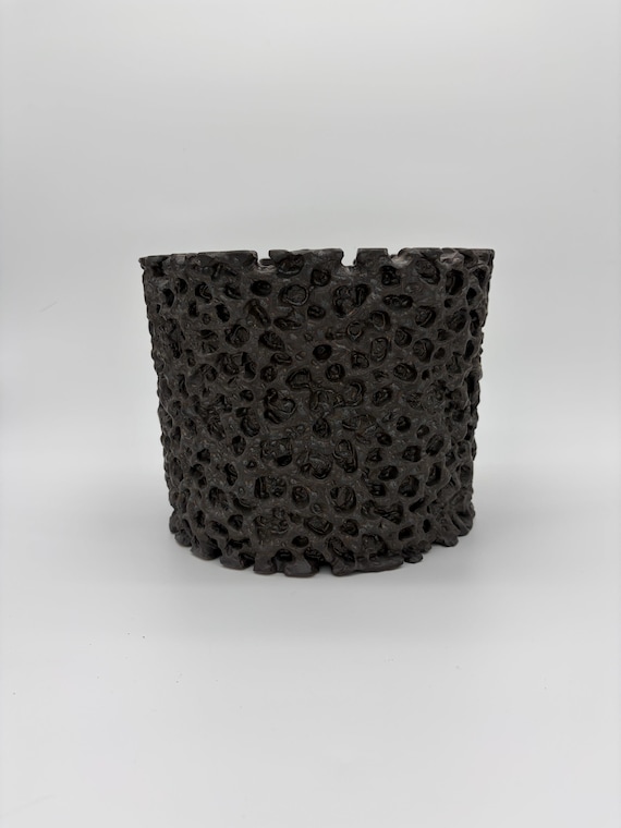 10 inch W* 8 inch H/ High quality handmade ceramic pottery/Succulent Pot/Handmade Pot/Caudex Pot/Ceramic Pot/Planter/Black Pot