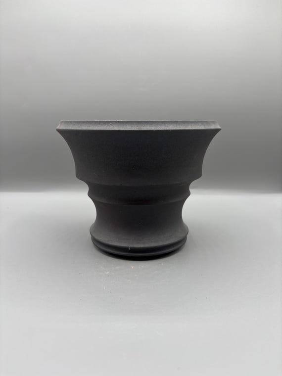 6 inch W* 5 inch H/ High quality handmade ceramic pottery/Succulent Pot/Handmade Pot/Caudex Pot/Ceramic Pot/Planter/Black Pot/Cactus Pot