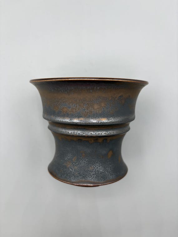 4 inch W* 3.25 inch H/ High quality handmade ceramic pottery/Succulent Pot/Handmade Pot/Caudex Pot/Ceramic Pot/Planter/Black Pot/Cactus Pot
