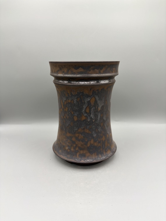 4.75 inch W* 7 inch H/ High Quality Handmade Ceramic Pottery/ Rusted Metal/ Bronze Planter/ Caudex/Succulent Planter/Burnished Relic Planter