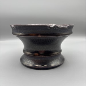 6 inch W* 4 inch H/High quality handmade ceramic pottery/Succulent Pot/Handmade Pot/Caudex Pot/Ceramic Pot/Planters/Black Pot/Cactus Pot