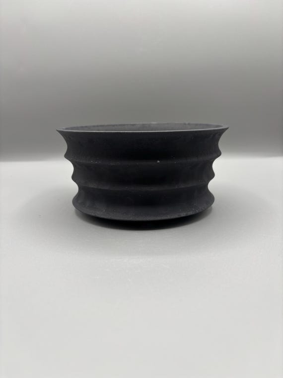 6.25 inch W* 3 inch H/ High quality handmade ceramic pottery/Succulent Pot/Handmade Pot/Caudex Pot/Ceramic Pot/Planter/Black Pot/Cactus Pot