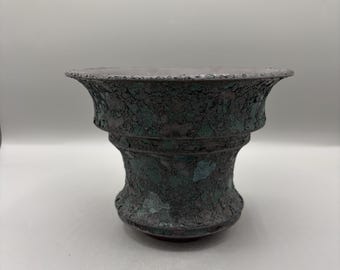 6.5 inch W* 4.5 inch H/ High quality handmade ceramic pottery/Succulent Pot/Handmade Pot/Caudex Pot/Ceramic Pot/Planter/Black Pot