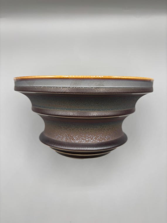 7 inch W* 4 inch H/ High quality handmade ceramic pottery/Succulent Pot/Handmade Pot/Caudex Pot/Ceramic Pot/Planter/Black Pot/Cactus Pot