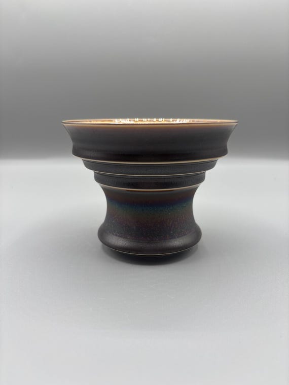 4.5 inch W* 3.25 inch H/High quality handmade ceramic pottery/Succulent Pot/Handmade Pot/Caudex Pot/Ceramic Pot/Planter/Black Pot/Cactus Pot