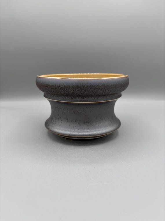 5.5 inch W* 3.75 inch H/ High Quality Handmand Pottery/ Caudex Planter/Collector Pot/Caudiciform Planter/ Smoke Mocha Planter/ Succulent Pot