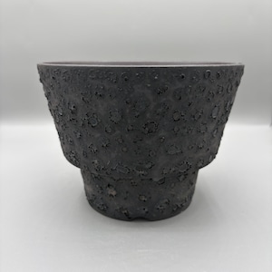6.25 inch W* 4.5 inch H/ High quality handmade ceramic pottery/Succulent Pot/Handmade Pot/Caudex Pot/Ceramic Pot/Black Pot/Cactus Pot
