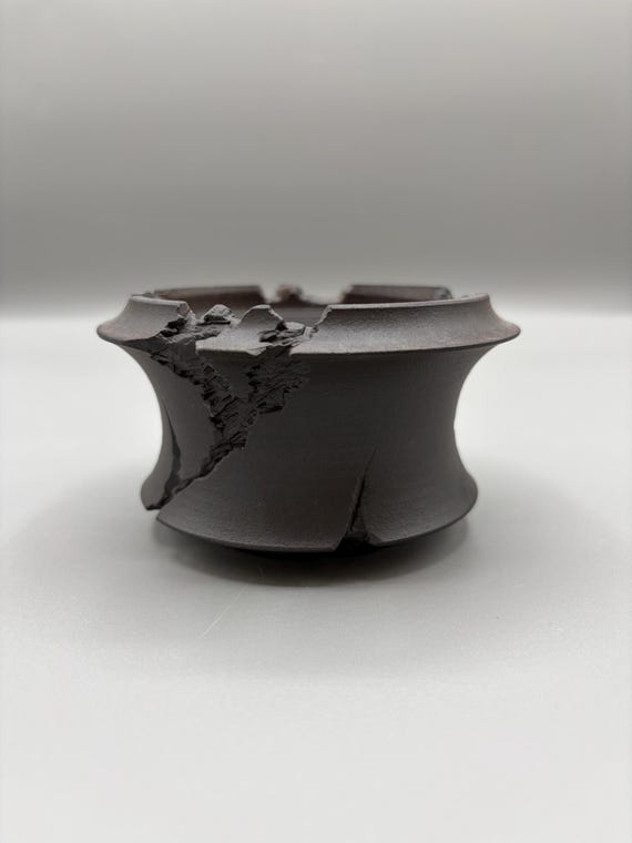 3.75 inch W* 2.25 inch H/ High quality handmade ceramic pottery/Succulent Pot/Handmade Pot/Caudex Pot/Ceramic Pot/Planter/Black Pot