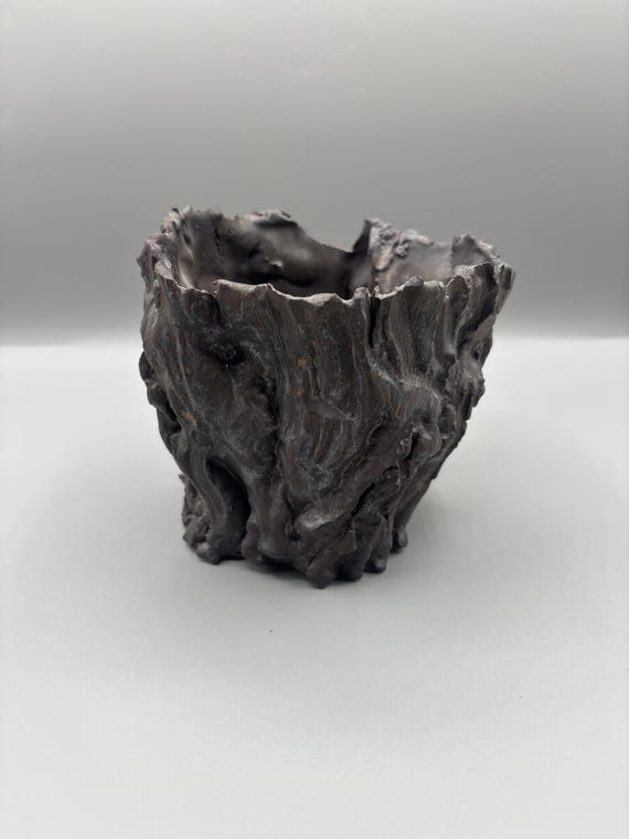 4.5 inch W* 4.5 inch H/ High quality handmade ceramic pottery/Succulent Pot/Handmade Pot/Caudex Pot/Ceramic Pot/Planter/Black Pot/Cactus Pot