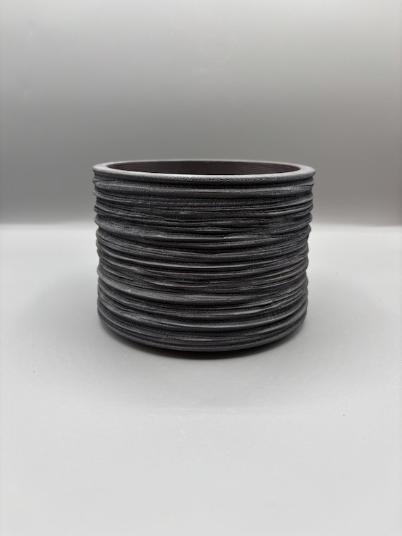 5.25 inch W* 4 inch H/ High quality handmade ceramic pottery/Succulent Pot/Handmade Pot/Caudex Pot/Ceramic Pot/Planters/Black Pot/Cactus Pot