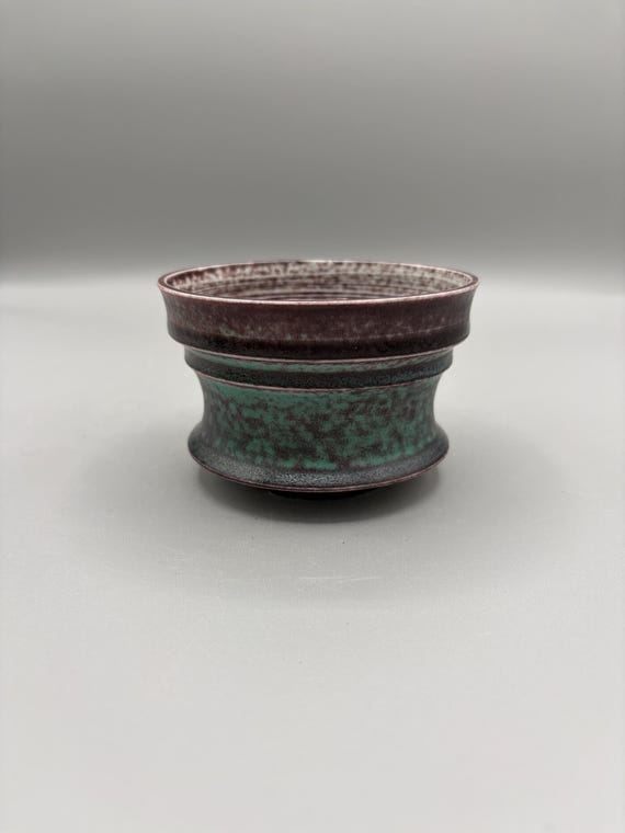 3.75 inch W* 2.5 inch H/ Turquoise Mist/High quality handmade ceramic pottery/Succulent Pot/Caudex Pot/Ceramic Pot/Blue Glaze Pot/Cactus Po