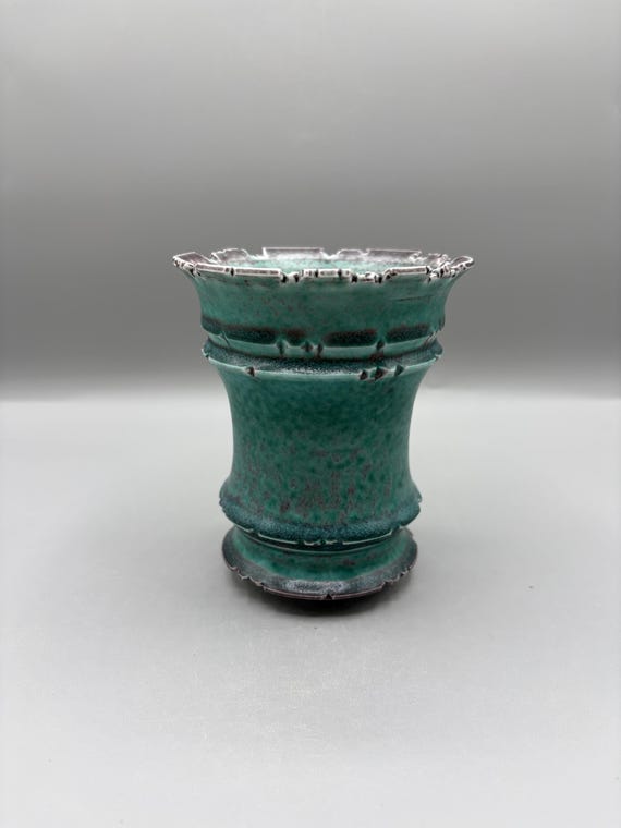 4 inch W* 4.5 inch H/ Turquoise Mist/High quality handmade ceramic pottery/Succulent Pot/Caudex Pot/Ceramic Pot/Blue Glaze Pot/Cactus Pot