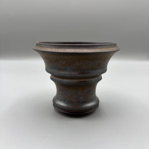 4 inch W* 3.5 inch H/ High quality handmade ceramic pottery/Succulent Pot/Handmade Pot/Caudex Pot/Ceramic Pot/Planter/Black Pot