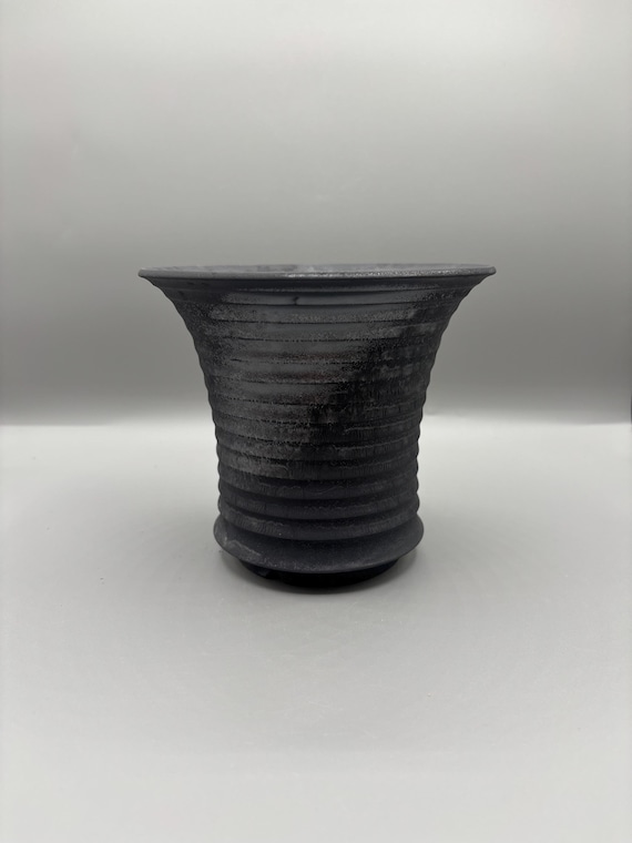 6 inch W* 5 inch H/ High quality handmade ceramic pottery/Succulent Pot/Handmade Pot/Caudex Pot/Ceramic Pot/Planter/Black Pot/Cactus Pot