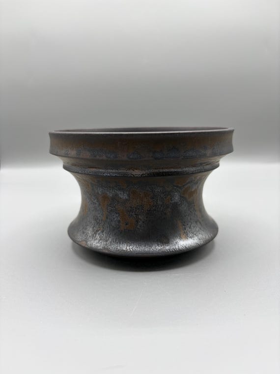 5 inch W* 3.25 inch H/ High quality handmade ceramic pottery/Succulent Pot/Handmade Pot/Caudex Pot/Ceramic Pot/Black Pot/Cactus Pot