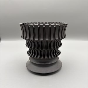 4.5 inch W* 4.5 inch H/ High quality handmade ceramic pottery/Succulent Pot/Handmade Pot/Caudex Pot/Ceramic Pot/Planter/Black Pot