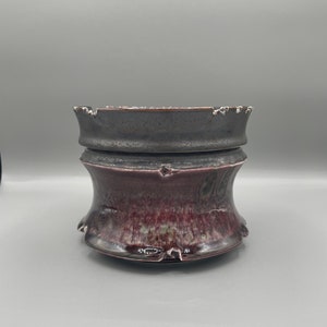 4.75 inch W* 3.75 inch H/ High quality handmade ceramic pottery/Succulent Pot/Handmade Pot/Caudex Pot/Ceramic Pot/Black Pots/Cactus Pot