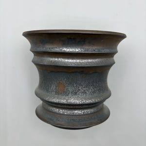 9,6 cm B * 7,6 cm H / Högkvalitativ handgjord keramik / Suckulentkruka / Handgjord kruka / Caudex-kruka / Keramisk kruka / Planter / Svart kruka / Kaktuskruka