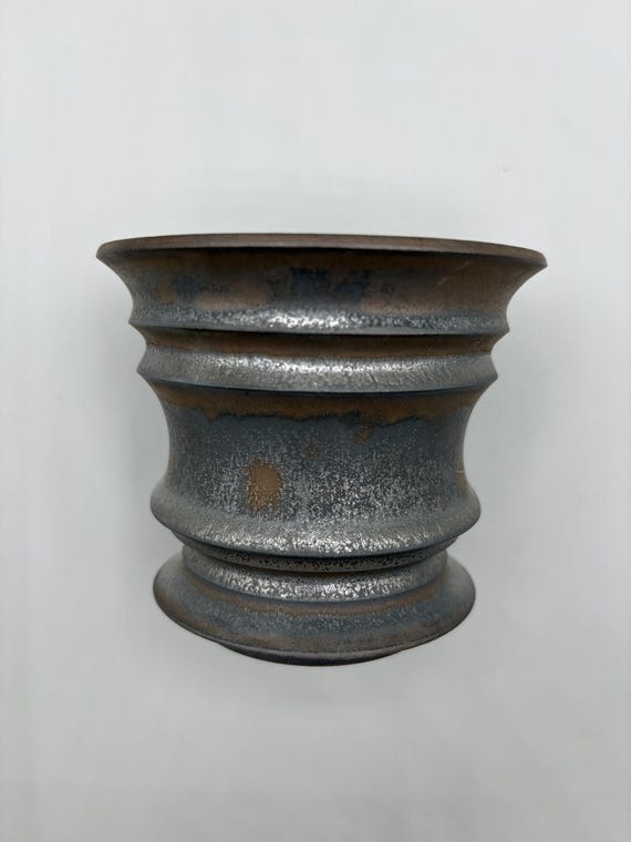 3.75 inch W* 3 inch H/ High quality handmade ceramic pottery/Succulent Pot/Handmade Pot/Caudex Pot/Ceramic Pot/Planter/Black Pot/Cactus Pot