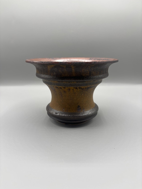 6 inch W* 4 inch H/ High quality handmade ceramic pottery/Succulent Pot/Handmade Pot/Caudex Pot/Ceramic Pot/Planters/Black Pots/Cactus