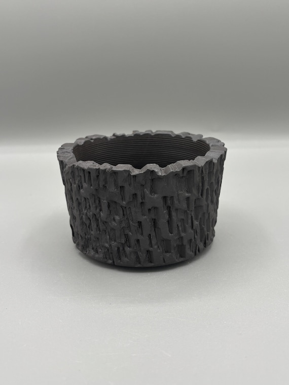 Handmade Ceramic Succulent Pot, Unique Textured Planter (3.5 inch)