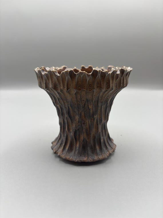 Handmade Ceramic Succulent Pot: Modern Planter with Drainage Hole