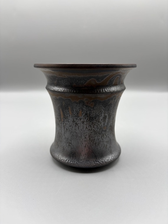 3.75 inch W* 3.75 inch H/ High quality handmade ceramic pottery/Succulent Pot/Handmade Pot/Caudex Pot/Ceramic Pot/Black Pot/Cactus Pot