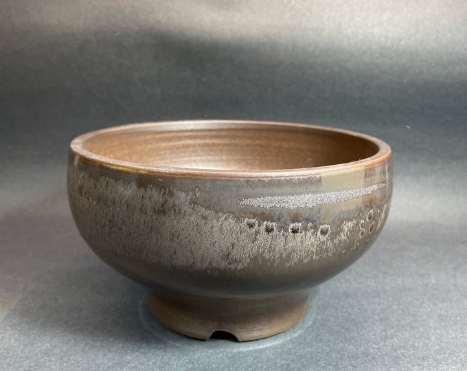 6inch W* 3.5inch H/ High quality handmade ceramic pottery/Succulent Pot/Handmade Pot/Caudex Pot/Ceramic Pot/Planters/Black Pots/Cactus Pot