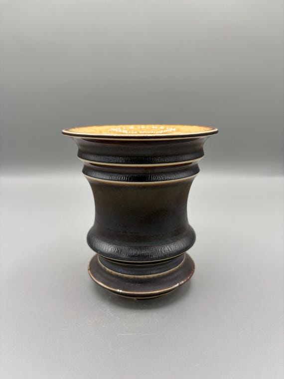 3.75 inch W* 4.25 inch H/ High quality handmade ceramic pottery/Succulent Pot/Handmade Pot/Caudex Pot/Ceramic Pot/Planter/Black Pot