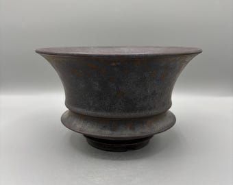 7,25 inch B * 4 inch H/hoge kwaliteit handgemaakt keramisch aardewerk/sappige pot/handgemaakte pot/Caudex-pot/keramische pot/plantenbak/zwarte pot