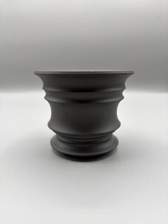 3.75 inch W* 3 inch H/ High quality handmade ceramic pottery/Succulent Pot/Handmade Pot/Caudex Pot/Ceramic Pot/Planter/Black Pot/Cactus Pot