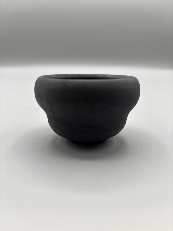 2 inch W* 1.5 inch H/ High quality handmade ceramic pottery/Succulent Pot/Handmade Pot/Caudex Pot/Ceramic Pot/Planter/Black Pot