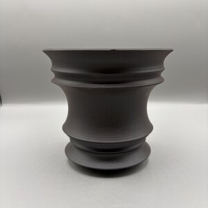 5.5 inch W* 5 inch H/ High quality handmade ceramic pottery/Succulent Pot/Handmade Pot/Caudex Pot/Ceramic Pot/Black Pot/Cactus Pot