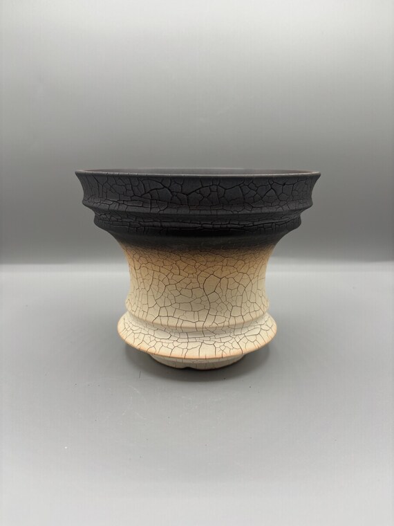 6.5 inch W* 5 inch H/ High quality handmade ceramic pottery/Succulent Pot/Handmade Pot/Caudex Pot/Ceramic Pot/Planters/Black Pots/Cactus pot