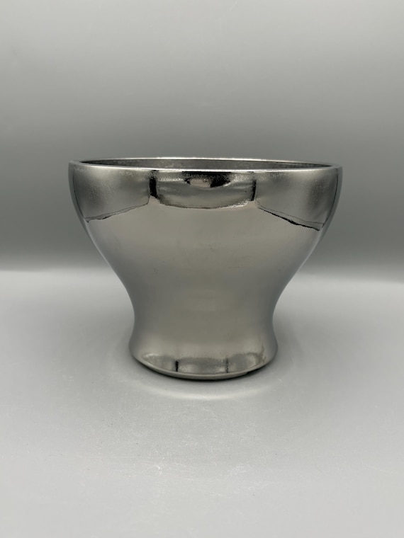 6.75 inch W* 5 inch H/ High quality handmade ceramic pottery/Succulent Pot/Handmade Pot/Caudex Pot/Ceramic Pot/Planter/Black Pot