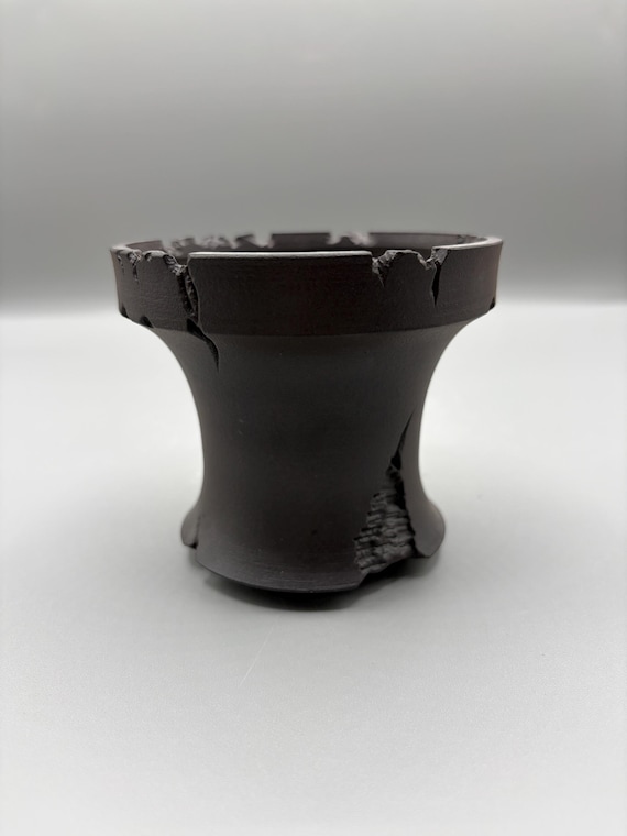 3.75 inch W* 3.5 inch H/ High quality handmade ceramic pottery/Succulent Pot/Handmade Pot/Caudex Pot/Ceramic Pot/Black Pot/Cactus Pot