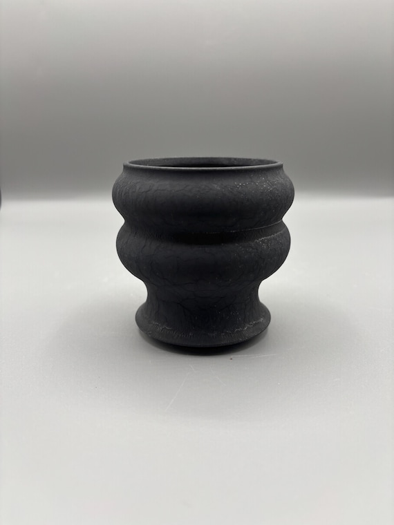 2.5 inch W* 3.25 inch H/ High quality handmade ceramic pottery/Succulent Pot/Handmade Pot/Caudex Pot/Ceramic Pot/Planter/Black Pot