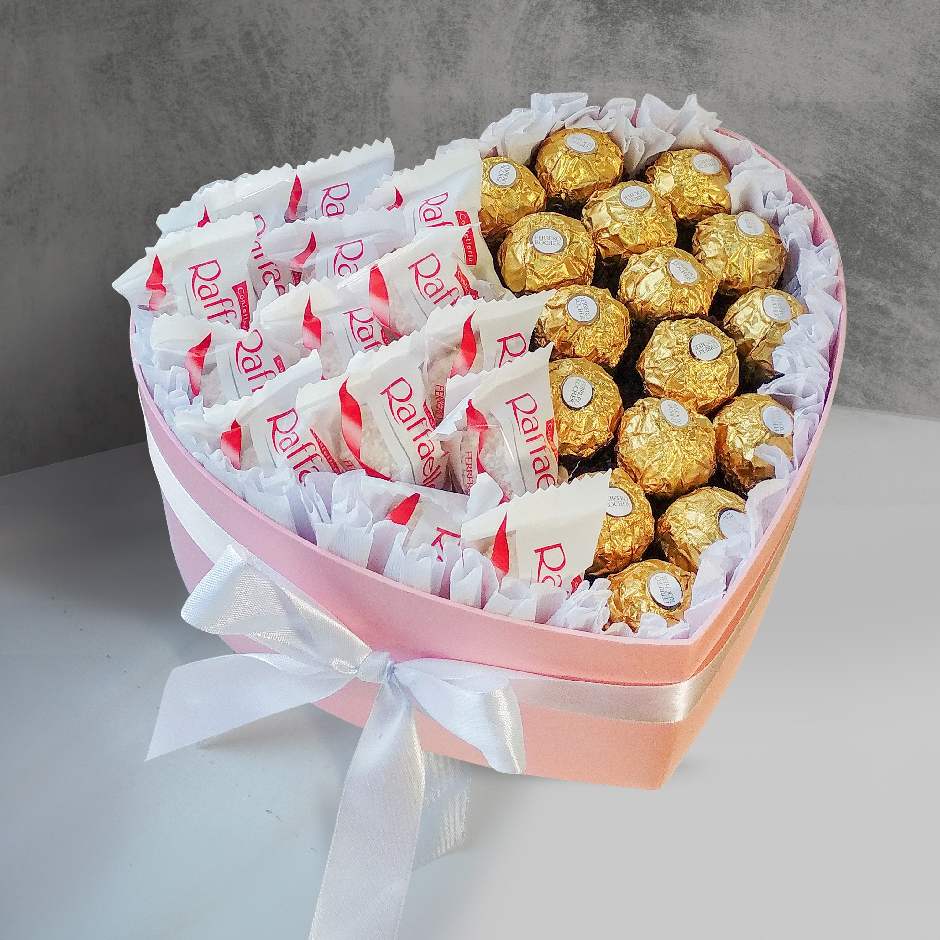 Ferrero Rocher Pink Roses Silver Butterfly Chocolate Bouquet Any Ocassion -   Israel