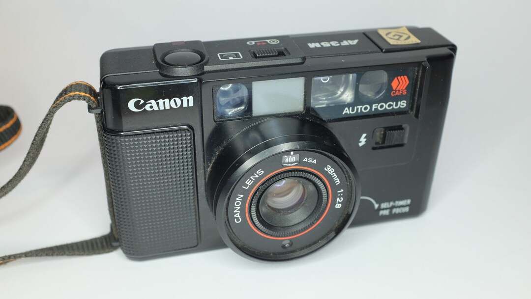 Canon AF35M Retro Pointandshoot Film Camera Etsy