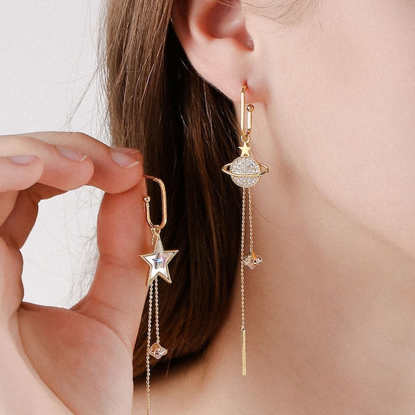 Asymmetrical Earrings Etsy