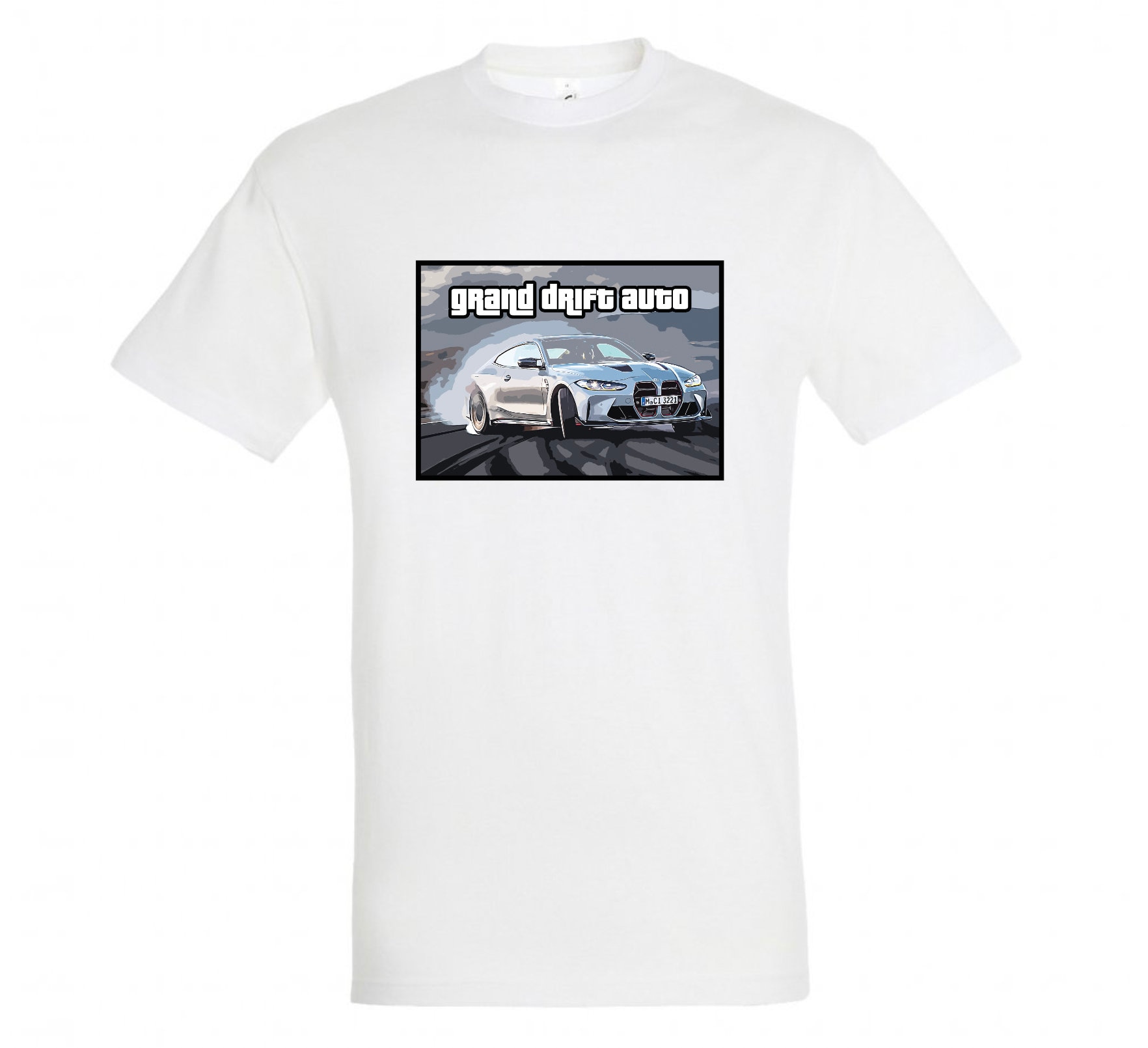 T-shirt BMW M4 Compétition Grand Drift Auto - Édition Limitée