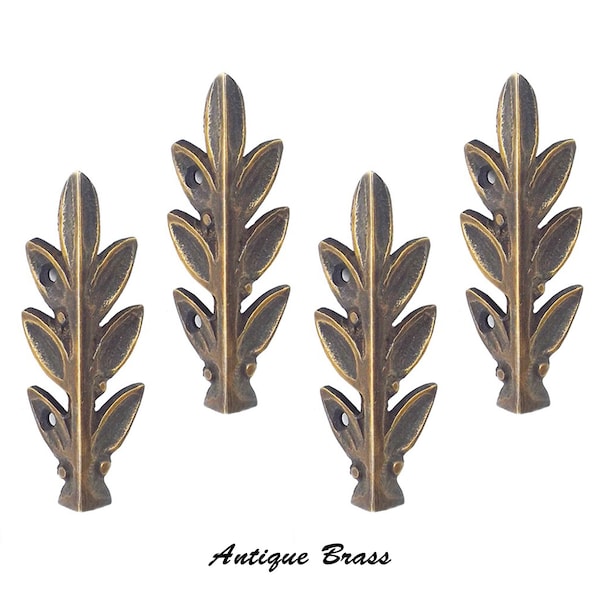 85mm SET of Solid Brass Corner Protector Brass Skiffer, Vintage Decorative Corner Guards Skirting Protectors Living Accessories Hardware OLV