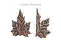 92mm SET of Solid Brass Corner Protector Maple Leaf Brass Skiffer Furniture Corner Guards Skirting Protectors Living Accessories Hardware
