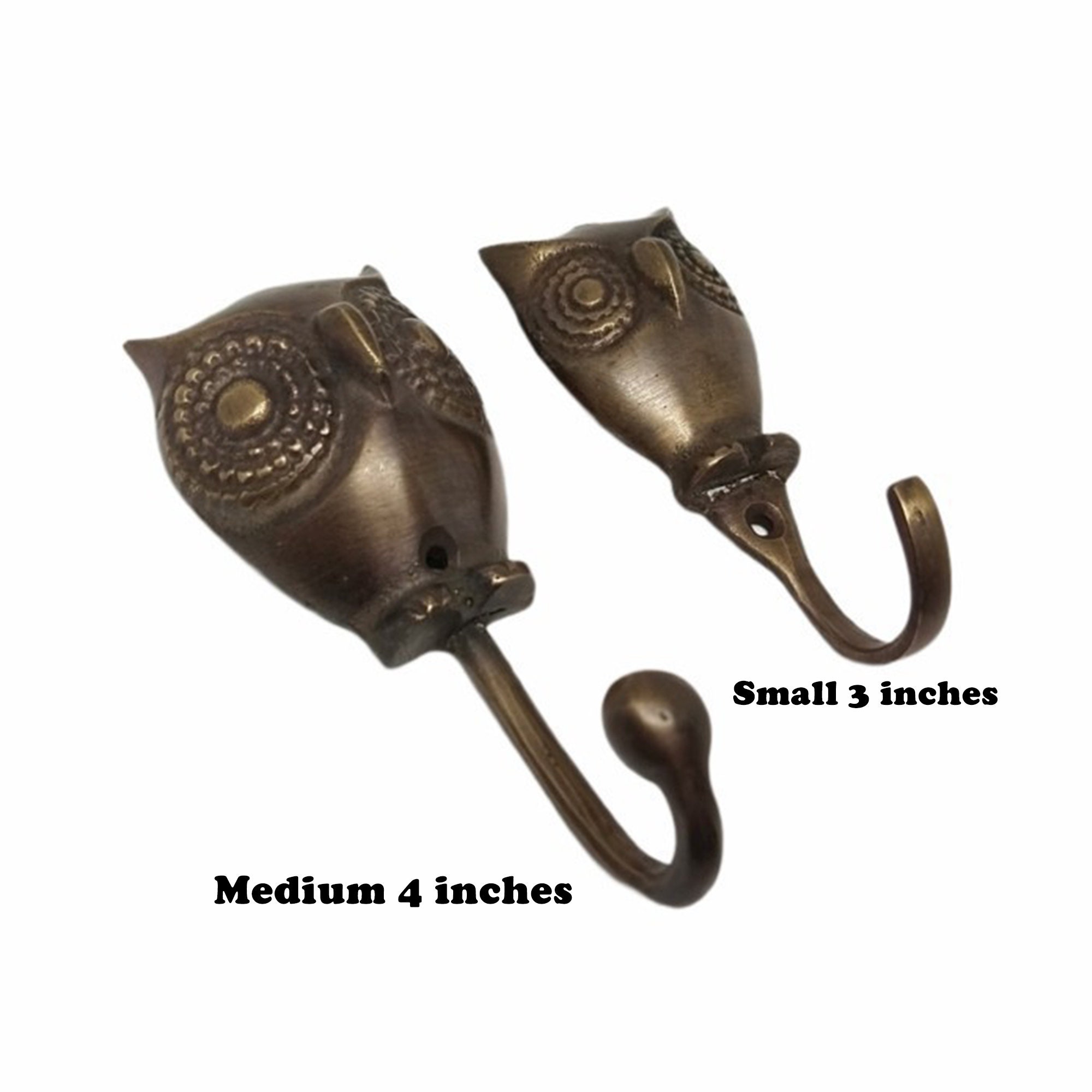 Gancio A Forma Di Gufo In Ghisa E Bronzo - Italia - Foto 11