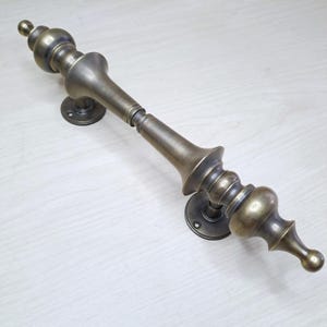Puxador de porta de entrada de latão vintage de 11,8" / Puxador de porta de latão estilo minarete antigo de 30 cm / Puxador de latão