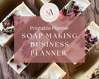 Soap Making Business Planner Printable, Small Business Planner Printable, Home Business Planner, Printable Business Plan, PDF Templates