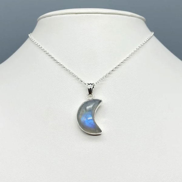 Moon Shape Pendant Etsy