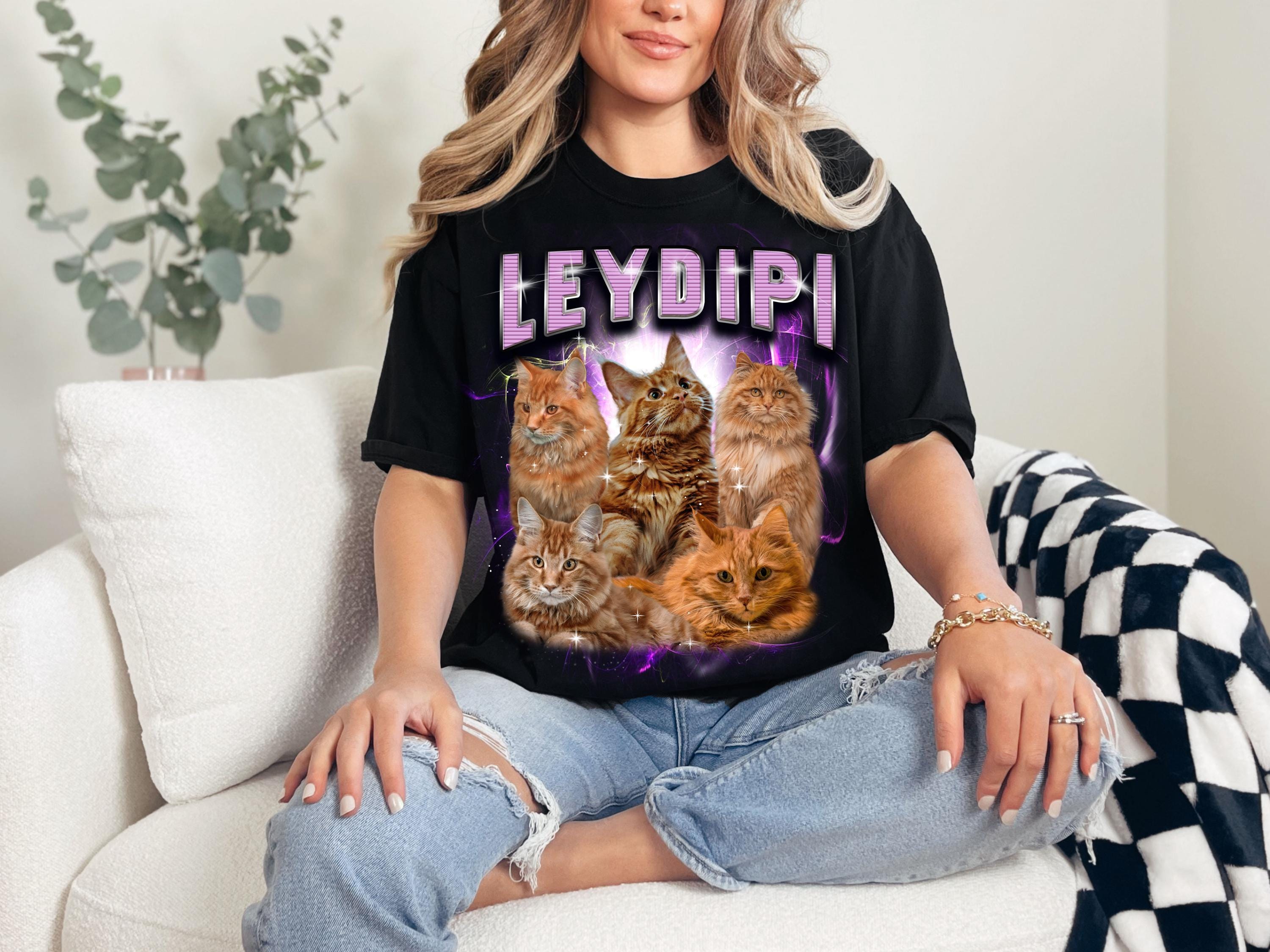 Custom Cat Photo T-shirt – Personalized Comfort Colors Tee - UK