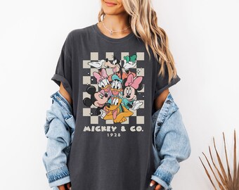 Comfort Colors® Vintage Mickey & Co 1928 Shirt, Mickey And Friends Shirt, Retro Disneyland Tee, Disneyworld Shirt, Disney Family Shirt